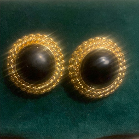 Paolo Jewelry - PAOLO Gucci Elegant Gold and Black Earrings